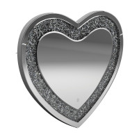 Coaster Furniture 961535 Heart Shape Wall Mirror Silver